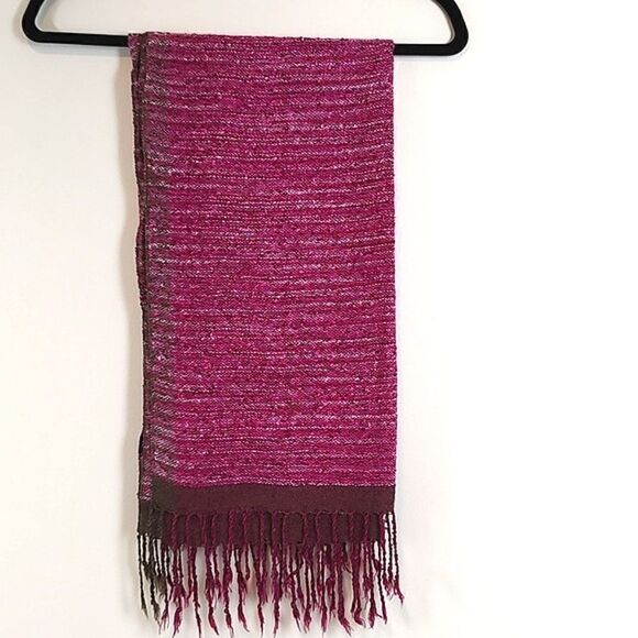 GianMarcoVenturi  Woven Silk Fringed Scarf/Wrap Boho Country Farm Peasant - Picture 1 of 10